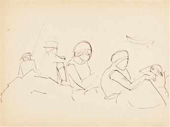 YASUO KUNIYOSHI (1889-1953) Sketchbook with drawings.